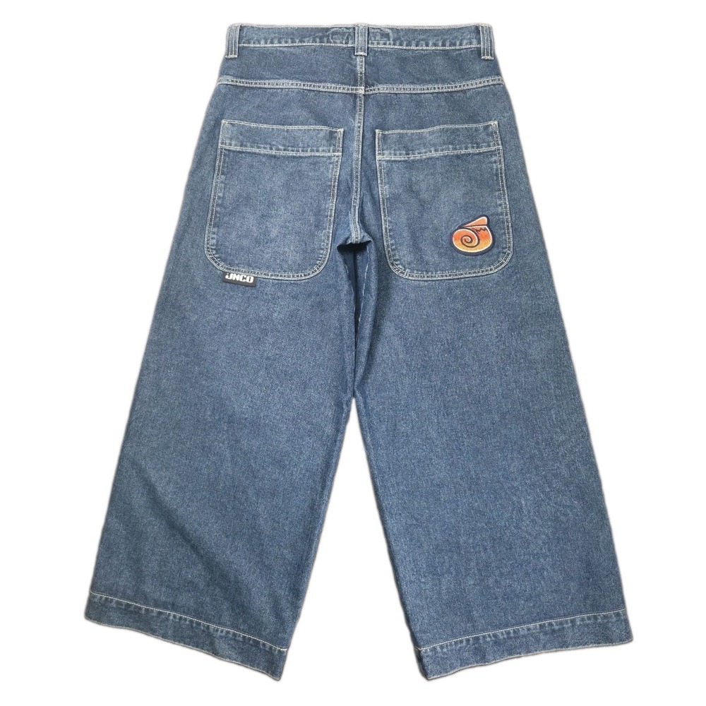 VTG JNCO Twin Cannon 26" Barrel Leg Baggy Jeans 36x30 (Tag 34x32) Grunge Skater